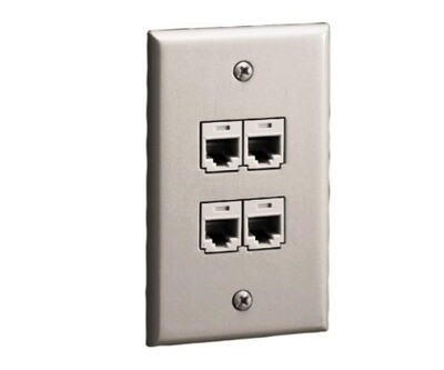 CFP4IW Faceplate 4 PTO 2X4 minicom office-white Panduit