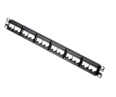 CPP24WBLY Patch panel base 24 PTO with faceplates in black 1U Panduit