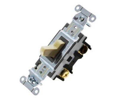CS320I Switch single position single pole 20A 120/277V toggle ivory Hubbell