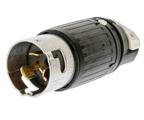 CS8265C Plug twist-lock 2P3W 50A 250V (non-nema) industrial black and white Hubbell