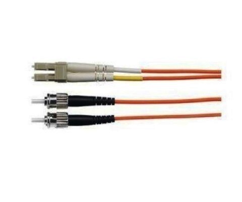 DFPCLCSTC1MM Fiber jumper LC-ST MM OM1 duplex 62.5/125 orange 1 mtrs Hubbell