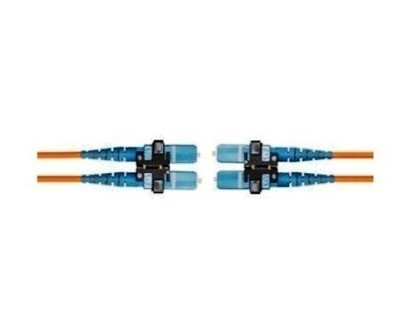 DFPCSCSCE2MM Fiber jumper SC-SC MM OM3 duplex 50/125 aqua 10G 2 mtrs Hubbell