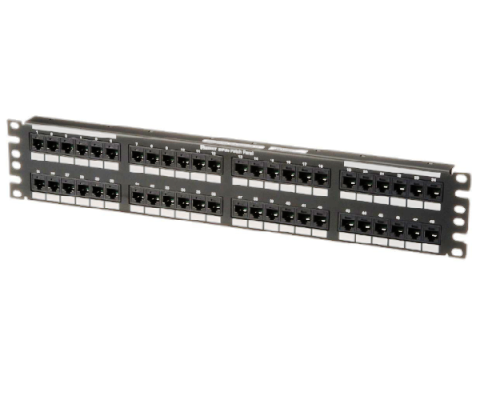 DP485E88TGY Patch panel 48 PTO CAT5E 2U black Panduit