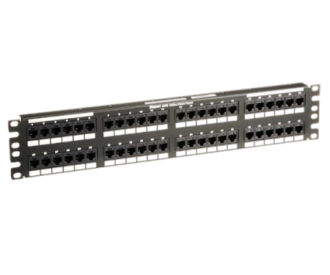 DP486X88TGY Patch panel 48 PTO CAT6A 2U black Panduit