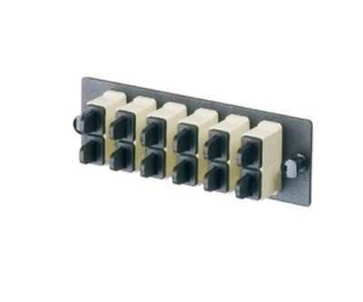 FAP12WEISC Panel F.O. 12 SC MM (12 simplex) FAP adapters electric-ivory Panduit