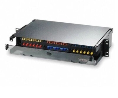 FCR350SP36R Patch panel F.O. 6 FSP SM/MM (Standard ST/SC 36/36-High-Density ST/SC 48/72) 2U black Hubbell