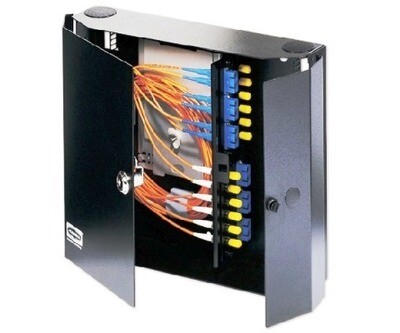 FCW4SP Wallmount F.O. enclosure accepts 4 FSP 12&quot;H X 14&quot;W X 3.25&quot;D Hubbell