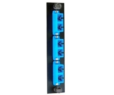 FSPSCD3 Panel F.O. 3 SC duplex adapters blue Hubbell