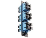 FSPSCD6 Panel F.O. 6 SC duplex adapters blue Hubbell