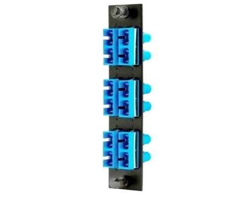 FSPSCST6 Panel F.O. 6 SC to ST duplex adapters black Hubbell