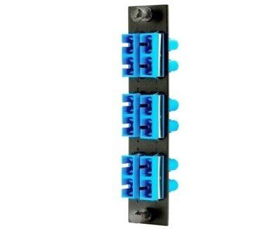 FSPSCST6 Panel F.O. 6 SC to ST duplex adapters black Hubbell