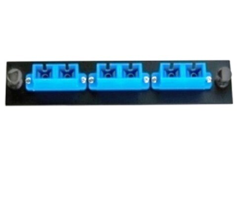 FSPSCD3 Panel F.O. 3 SC duplex adapters blue Hubbell