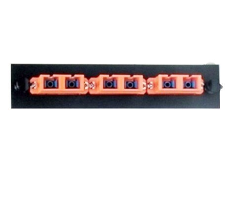 FSPSCDO3 Panel F.O. 3 SC duplex adapters orange Hubbell