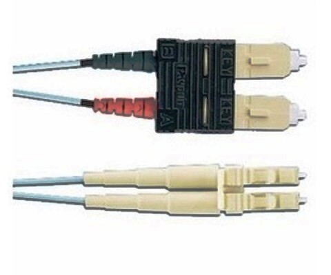 FZE3-10M10 Fiber jumper LC-SC MM OM4 duplex 50/125 aqua 10G 10 mtrs Panduit