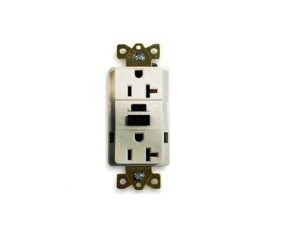 GF5362WA Receptacle GFCI 2P3W 20A 125V white Hubbell