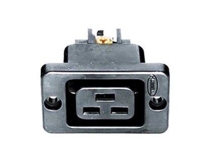 H320R Receptacle straight blade 2P3W 16A 250V (IEC320) black Hubbell
