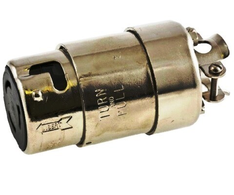 HBL63CM64 Connector body twist-lock 3P4W 50A 125/250V IP20 marine Hubbell