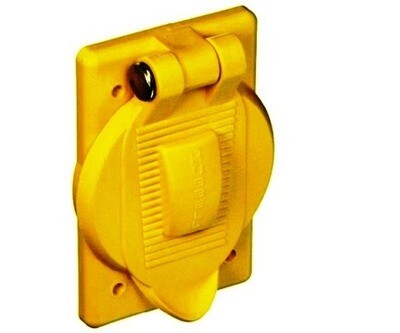 HBL74CM23WO Faceplate 1 gang weatherproof for receptacles 1.55-1.58 Hubbell