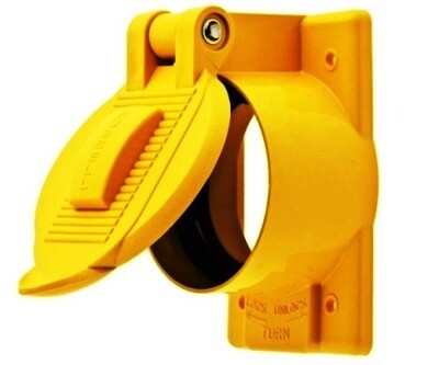 HBL77CM74WO Faceplate 1 gang weatherproof for 50A twist-lock Hubbell