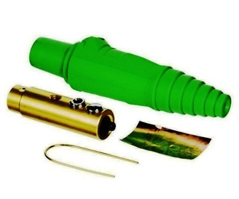HBL400FGN Plug Single Pole female 400A 250V DC max /600V AC green Hubbell