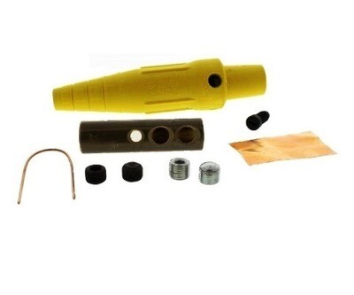 HBL400FY Plug Single Pole female 400A 250V DC max /600V AC yellow Hubbell
