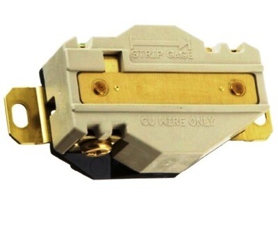 HBL2320 Receptacle twist-lock single 2P3W 20A 250V (L6-20R)(770-0025A) black Hubbell