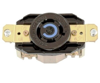 HBL2420 Receptacle twist-lock single 3P4W 20A 250V (L15-20R) black Hubbell