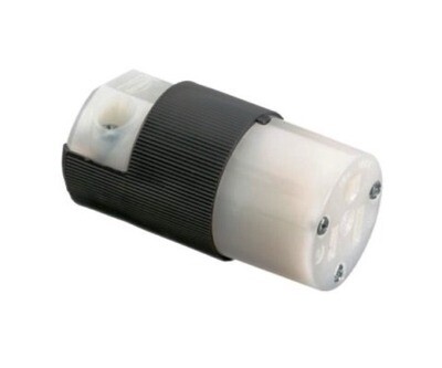 HBL5269C Connector body straight blade 2P3W 15A 125V (5-15R) black Hubbell