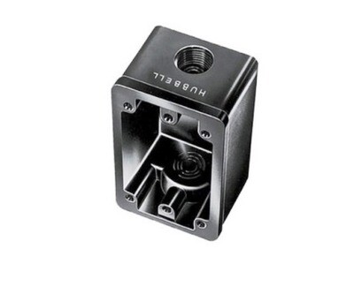 HBL6080OS Box marine 1 gang FS Style shallow black Hubbel