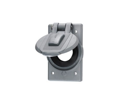 HBL7423WO Faceplate 1 gang weatherproof for receptacles 1.36-1.39 Hubbell