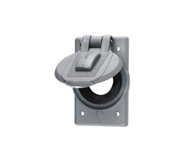HBL7423WO Faceplate 1 gang weatherproof for receptacles 1.36-1.39 Hubbell