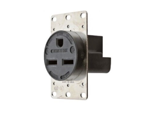 HBL9330 Receptacle straight blade 2P3W 30A 250V (6-30R) black Hubbell