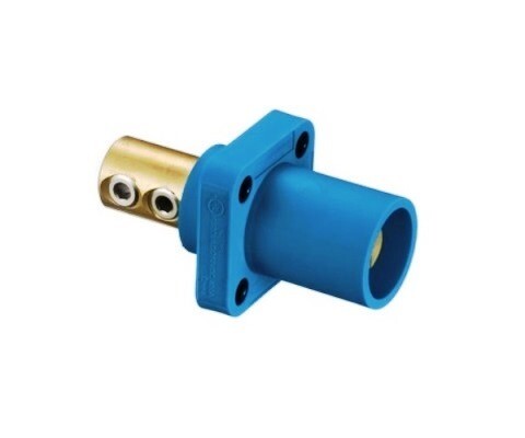HBLMRBL Receptacle 400A male for panel 300/400A 250V DC/600V AC blue Hubbell