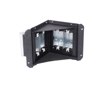 HBLMIR2 Box desk furneture 2 gang mirage BLACK Hubbell