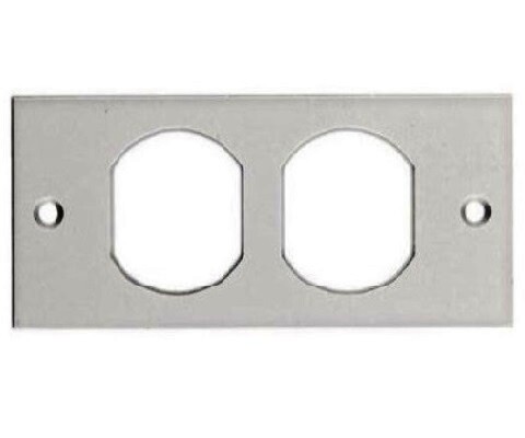 HBLST302SWA Faceplate for floor box duplex white Hubbell