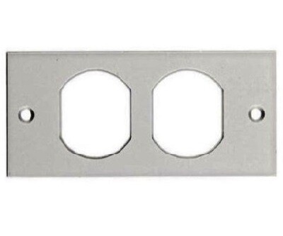 HBLST302SWA Faceplate for floor box duplex white Hubbell