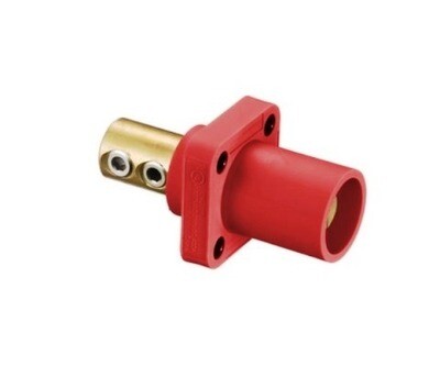 HBLMRR Receptacle 400A male for panel 300/400A 250V DC/600V AC red Hubbell