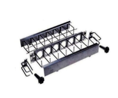 HC119C cover organizer horizontal 1.75&quot; 1U black Hubbell