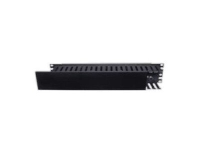 HC119CE3P Organizer horizontal 19" 1.75"H X 19"W Front Duct single-sided with cover black 1U Hubbell
