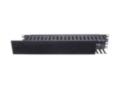 HC219CE3P Organizer horizontal 19&quot; 3.50&quot;H X 19&quot;W Front Duct single sided with cover black 2U Hubbell