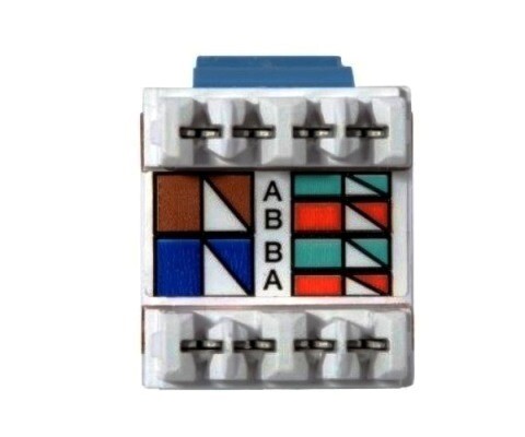 HJ6AB25 Jack CAT6A universal nextspeed blue PK25 Hubbell
