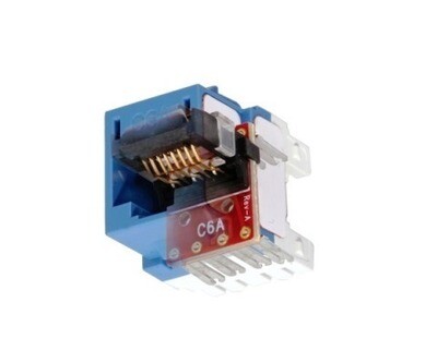 HJ6AB25 Jack CAT6A universal nextspeed blue PK25 Hubbell