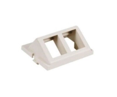 IM2KA15W Adapter module 2PTO 1.5Unit angled white hubbell