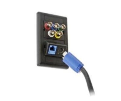 IMF1BK Faceplate 1gang phono/data/multimedia black hubbell