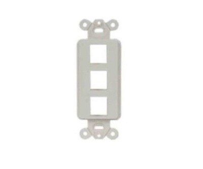 ISF3W Frame outlet  Decorator 3PTO white Hubbell