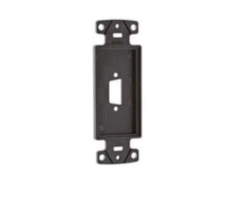 ISFB15BK Frame outlet  Decorator 15pin black Hubbell