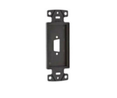 ISFB15BK Frame outlet  Decorator 15pin black Hubbell