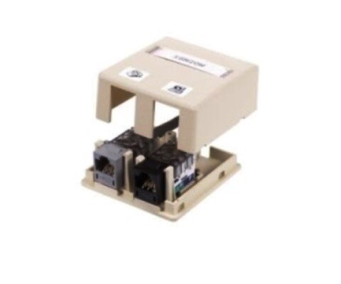 ISM2OW Surface mount box 2PTO office white Hubbell