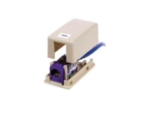 ISM1OW Surface mount box 1PTO office white Hubbell