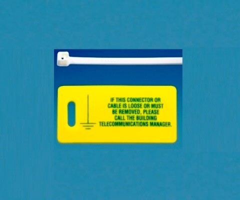 LTYK Label tag kit 2.75&quot;W x 1.38&quot;H yellow pk10 Panduit